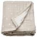 IKEA Ikea одеяло белый бежевый / полька-дот узор Moss Lynn 80x100cm m70625099 LEN полоса 