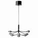IKEA Ikea LED люстра 8 arm черный белый m80488450 STORSLINGA -тактный rus Lynn ga