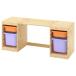 IKEA Ikea стол место хранения box имеется свет белый stain сосна / свет orange lilac 124x 44x53cm s49613871 TROFAST Toro быстрый 