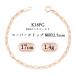 K18PG(18���s���N�S�[���h) �y�[�p�[�N���b�v �u���X���b�g ��2.5mm 1.4g 17cm �V�i