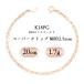 K18PG(18���s���N�S�[���h) �y�[�p�[�N���b�v �u���X���b�g ��2.5mm 1.7g 20cm �V�i