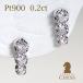Pt900 K18YG 0.20ct �_�C�������h ���C�� �s�A�X �������� �v���`�i �S�[���h 18�� PT �X���[�X�g�[�� �R�� �O���f�[�V���� ���C�� �N���V�b�N�`�F�X CSP00077