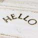 �^�J �S�[���h 45mm HELLO �Z�b�g �啶�� H E L L O ���^�[ �^�J ���^�[ �i���o�[ �啶�� �A���t�@�x�b�g �Ŕ� �\�D �l�[�� �c���[�n�E�X �l�R�|�X ���[�� �֘A�摜1