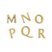 �^�J ���^�[ �i���o�[ �啶�� �S�[���h23mm MNOPQR ���[���� �l�R�|�X