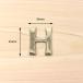DIY ���^�[ �i���o�[ �啶�� �A���t�@�x�b�g 45mm �^�J GHIJKL ���[���� �l�R�|�X �֘A�摜2