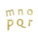  латунь письмо маленький знак Gold 45mm алфавит m n o p q r почтовая доставка кошка pohs 
