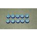 �N���b�s���O�|�C���g�� 6mm�A���~�L���b�v�{���g���e�[�i�[10�Z�b�g(�u���[)