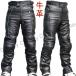  for motorcycle pants original leather pants men's cow leather kau hyde leather ntsuclooney P02 leather pants boots out knees cup entering spring autumn winter 