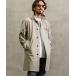 cursive embroidery bal collar coat