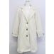 axes femme / COAT гонки воротник длинное пальто M неотбеленная ткань T-24-02-25-023-AX-CO-SZ-ZT-C017