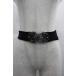 axes femme / цельный бабочка узор резина ремень чёрный X серебряный I-25-05-07-109-AX-ZA-HD-ZI