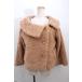 [SALE]Fi.n.t / боковой . eko мех котороткое пальто F бежевый Y-23-12-05-151-CA-CO-SZ-ZTC033