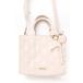 Maison de FLEUR / EC ограничение лента стеганое полотно 2way сумка F свет розовый Y-25-11-30-021-LO-BG-SZ-ZY