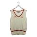 coco б/у [ снижение цены ] Le Coq s Porte .fle coq sportif женский лучший M белый V шея вязаный letter pack почтовый сервис плюс отправка возможно 90501
