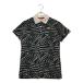  б/у [SALE] New balance Golf New Balance golf женский рубашка-поло с коротким рукавом 2(L) чёрный Logo общий рисунок кошка pohs отправка возможно 91501