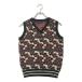 coco б/у [SALE] 23 район GOLF женский лучший 1(M) чёрный × белый × красный оттенок черного общий рисунок V шея letter pack почтовый сервис плюс отправка возможно 102127
