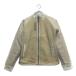  б/у [ снижение цены ] United Arrows UNITED ARROWS женский блузон S белый белый боа накладывающийся надеты способ двойной Zip 111126