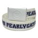  б/у [ снижение цены ] Pearly Gates ремень белый PG Smile пряжка Logo линия простой letter pack почтовый сервис плюс отправка возможно K027573