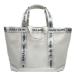 coco б/у Pearly Gates PEARLY GATES большая сумка type сумка "Boston bag" белый белый половина прозрачный запирающийся шкафчик сумка Logo лента K031029