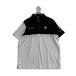  б/у ga коричневый Golf мужской рубашка-поло с коротким рукавом XL черный / белый оттенок черного bai цвет . пот скорость .UV cut кошка pohs отправка возможно K032421