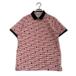  б/у [ снижение цены ] Munsingwear одежда Munsing wear женский рубашка-поло с коротким рукавом LL красный красный серия проверка футбол материалы кошка pohs отправка возможно K034210