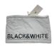  не использовался товар черный & белый BLACK&amp;WHITE защита горла "neck warmer" незначительный серый & белый внутри сторона боа Logo принт кошка pohs отправка возможно K037150