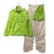 coco б/у Paradiso женский непромокаемая одежда M lime зеленый × бежевый зеленый 2WAY верх и низ в комплекте упаковочный пакет имеется капот снят возможность K3293