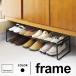  Yamazaki реальный индустрия эластичный обувь подставка рама frame черный 7210