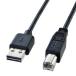  Sanwa Supply двусторонний ...USB кабель A-B стандарт 2m черный KU-R2
