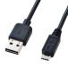  Sanwa Supply двусторонний ... микро USB кабель MicroB 2m черный KU-RMCB2