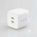 ELECOM Elecom USB Power Delivery 35W Cube AC зарядное устройство (Type-C 2 порт PPS) EC-AC4135WH белый 