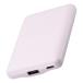 ELECOM Elecom &amp;me тонкий compact мобильный аккумулятор DE-C45-5000PU ( 5000mAh 15W мощность 3A Type-C USB-A 2 порт случайный зарядка ) лаванда 
