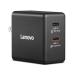 Lenovo Lenovo 65W двойной USB Type-C GaN AC адаптор 40AW065BUS ( зарядное устройство легкий азот канава um повышение температуры . трудно маленький размер ) черный 