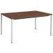 [ производитель прямая поставка ]kokyomi-ting стол JUTO угол ножек Brown ножек серебряный W1500×D900[ оплата при получении не возможно ] заслонка стол складной стол длина стол для собраний стол 