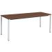 [ производитель прямая поставка ]kokyomi-ting стол JUTO угол ножек Brown ножек серебряный W1800×D750[ оплата при получении не возможно ] заслонка стол складной стол длина стол для собраний стол 
