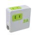 [ ваш заказ ] Across AC-Dual USB изменение адаптер белый AT-22WH разветвитель USB порт есть разветвитель OA ответвление электропроводка детали бытовая техника 