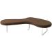 [ производитель прямая поставка ]ito-kif low lounge 3 -местный bench sepia Brown белый рама [ оплата при получении не возможно ]