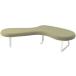 [ производитель прямая поставка ]ito-kif low lounge 3 -местный bench Sand желтый белый рама [ оплата при получении не возможно ]