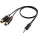 [ ваш заказ ] Elecom AUDIO изменение кабель RCA-3.5φ 0.3m DH-MWRFN03 аудио кабель электропроводка 