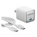 [ ликвидация запасов ] якорь Anker Nano Charger (35W) with USB-C &amp; USB-C кабель приложен B2339N21 ( белый ) 35W мощность B2339N21||