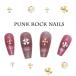 10 штук входит Nailparts Cross punk Gold серебряный детали заклепки ногти сопутствующие товары искусство детали декоративный элемент материалы золотой серебряный Cross лилия flair 