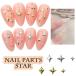 10 штук входит Nailparts 4 . звезда . звезда .. звезда Gold Star звезда metal детали заклепки ногти сопутствующие товары Star искусство детали декоративный элемент материалы 