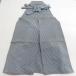  hakama мужской натуральный шелк лошадь . hakama шнур внизу примерно 95cm темно-синий цвет серый . документ sama мужской. серп кама . оборудование совершенно новый 