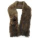  muffler высококлассный норка Brown нежный мех палантин петля имеется 
