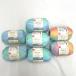 DAISO Daiso шерсть Paper Yarn бумага ya-n уровень . цвет номер MPA2( aqua )×5 цвет номер MPA1( фламинго )×2 примерно 30g( примерно 55m) 7 шар комплект весна лето нить не использовался 