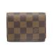 LOUIS VUITTON Louis * Vuitton Anne veropkarutodu vi jito Damier N62920 футляр для карточек футляр для визитных карточек бардачок PVC кожа 