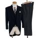 NIKKE FORMAL WEAR белый воротник 3 деталь .. кнопка mo- человек g пальто A4 S черный одноцветный one tuck весна осень-зима соответствует открытие видеть .C-OS396 6XG062