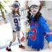 韓国系子供服 カットソー 長袖 Tシャツ 厚手 レター ロゴ ダメージ スポーツＭＩＸ オーバーサイズ ＢＩＧシルエット 2019 春夏 キッズ 女の子