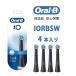  Brown (BRAUN) IORBSW-4EL белый Oral B iOjentoru уход изменение щетка 4шт.@BRAUN iO серии 4 шт. входит . заменяемая щетка Brown BRAUN черный белый 