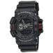 [ Revue .7 год гарантия ]CASIO Casio G-SHOCKji- амортизаторы GA-400-1B черный красный ji- амортизаторы наручные часы мужской 
